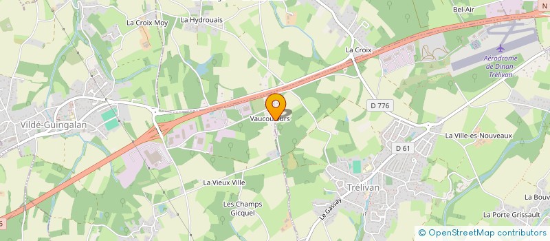 localisation de l'entreprise DINAN SELLERIE à VILDE-GUINGALAN
