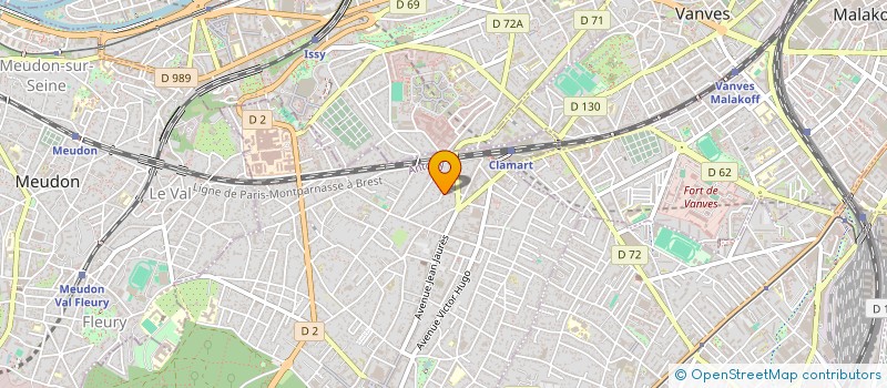 localisation de l'entreprise DINANT-3A à CLAMART