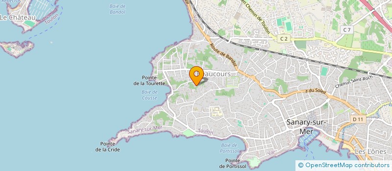 localisation de l'entreprise DINAO à SANARY-SUR-MER