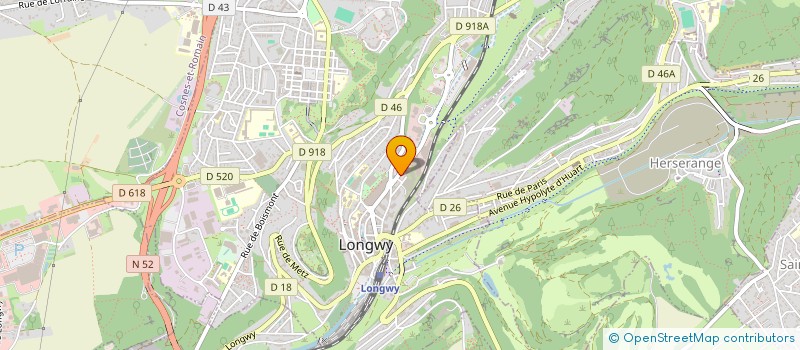 localisation de l'entreprise DINAR à LONGWY
