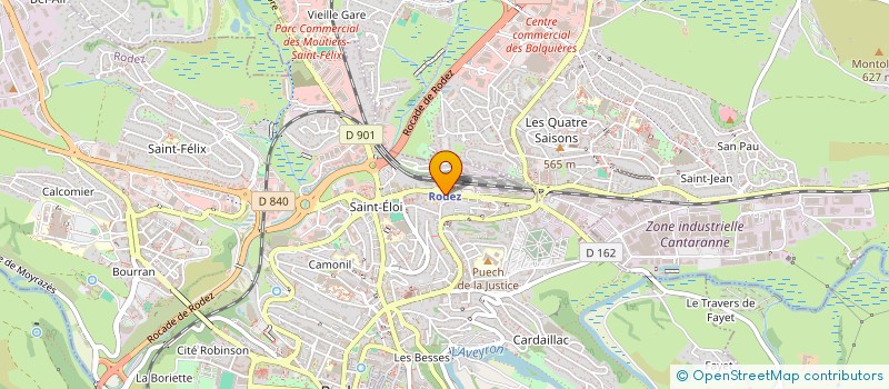 localisation de l'entreprise DINAR  RODEZ