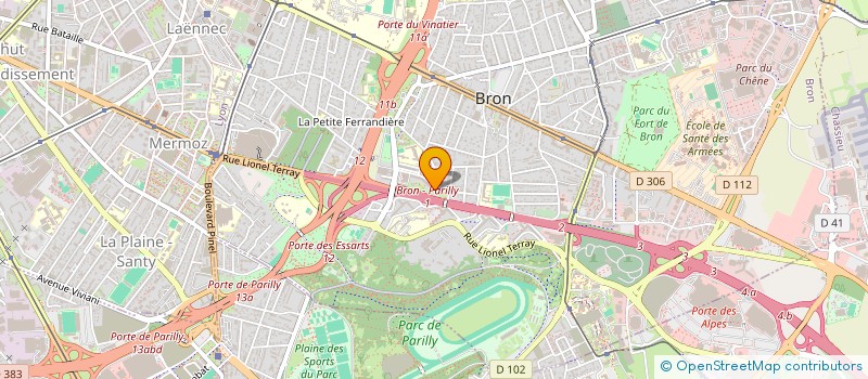 localisation de l'entreprise DINAR PALETTES  BRON