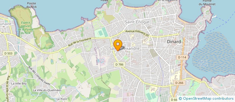 localisation de l'entreprise DINARD JOGGING  DINARD