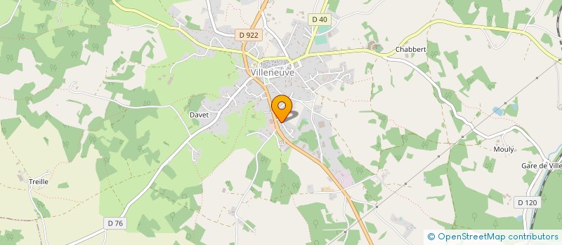 localisation de l'entreprise DINASOL 1  VILLENEUVE