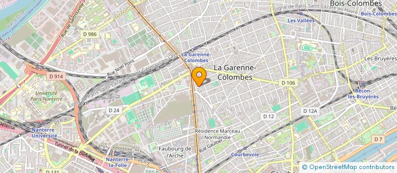 localisation de l'entreprise DINAT SARL à LA GARENNE-COLOMBES