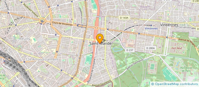 localisation de l'entreprise DINATEL 26 à SAINT-MANDE