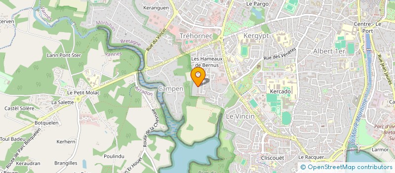 localisation de l'entreprise DINAVERS à VANNES