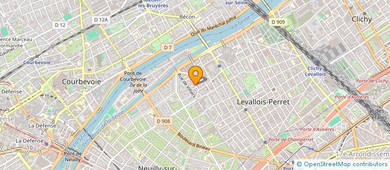 localisation de l'entreprise DINAXIMA à LEVALLOIS-PERRET