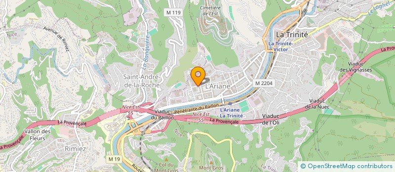 localisation de l'entreprise DINAYAS  NICE