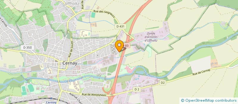 localisation de l'entreprise DINCSOY PLATRERIE  CERNAY