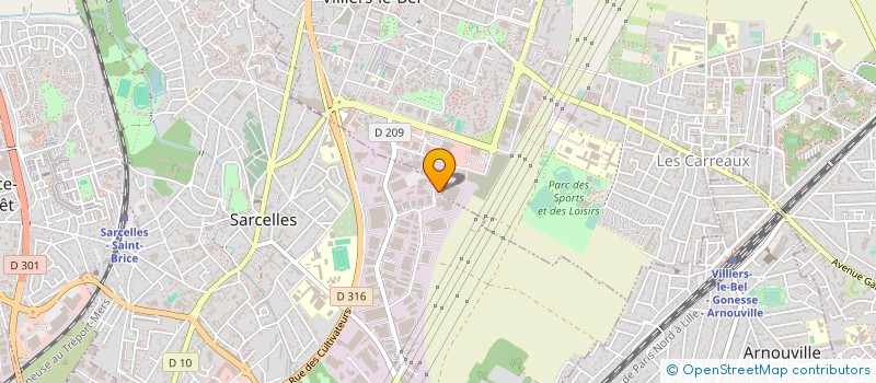 localisation de l'entreprise DINDOR à SARCELLES