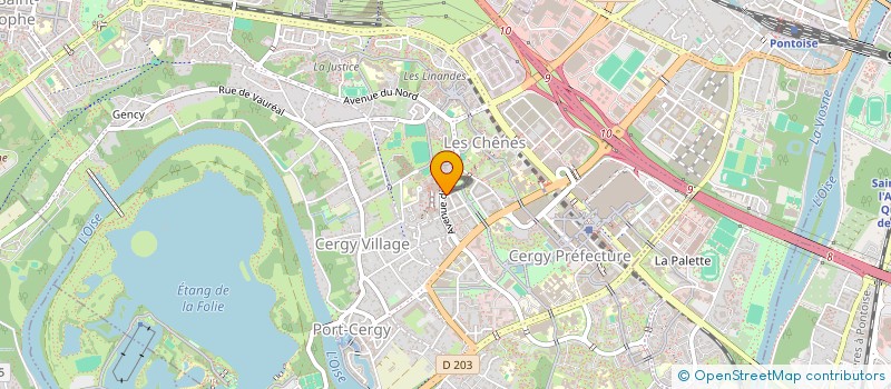 localisation de l'entreprise DINDY TRANSPORT  CERGY