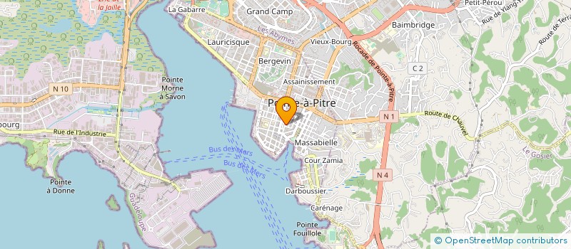 localisation de l'entreprise DINE  POINTE-A-PITRE