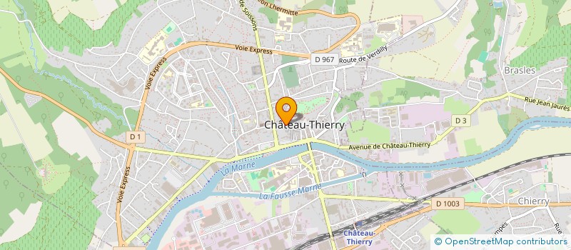 localisation de l'entreprise DINER CRIS à CHATEAU-THIERRY