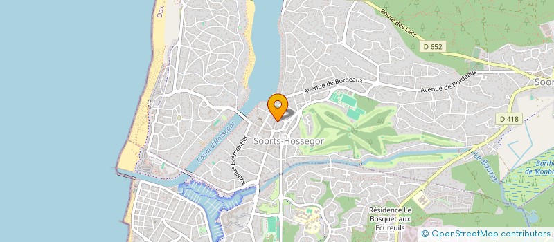 localisation de l'entreprise DINES  SOORTS-HOSSEGOR