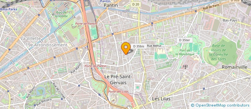 localisation de l'entreprise DINET ELECTRIC ET COMPAGNIE à LE PRE-SAINT-GERVAIS
