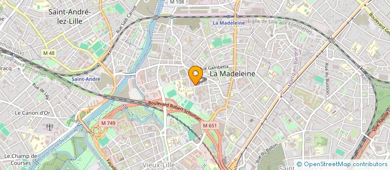 localisation de l'entreprise DINETTE à LA MADELEINE