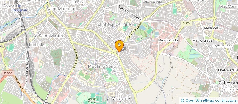 localisation de l'entreprise DINETTE M  PERPIGNAN