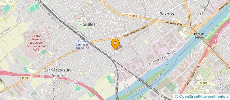 localisation de l'entreprise DING YIFAN à HOUILLES