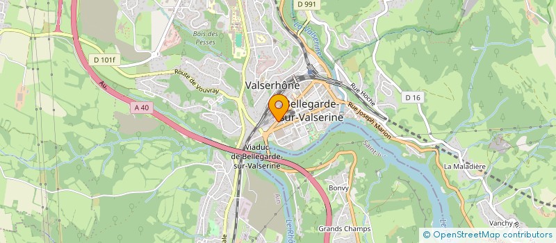 localisation de l'entreprise DINGER à VALSERHONE