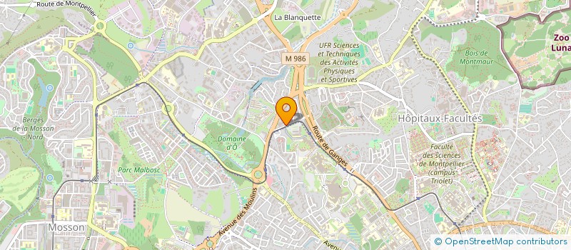 localisation de l'entreprise DINGUE DE DANSE à MONTPELLIER