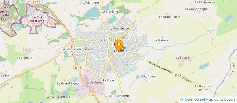 localisation de l'entreprise DINGUE DE SON  LES EPESSES