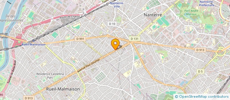 localisation de l'entreprise DINGUES DE FRINGUES  NANTERRE