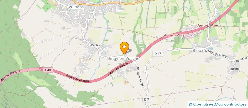 localisation de l'entreprise DINGY  DINGY-EN-VUACHE