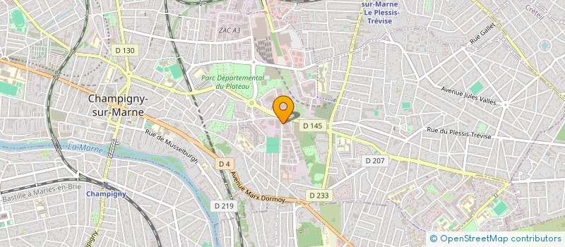 localisation de l'entreprise DINI-BAT à CHAMPIGNY-SUR-MARNE