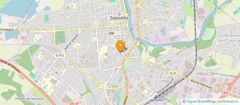 localisation de l'entreprise DINICHERT VIET ET ASSOCIES à SOISSONS
