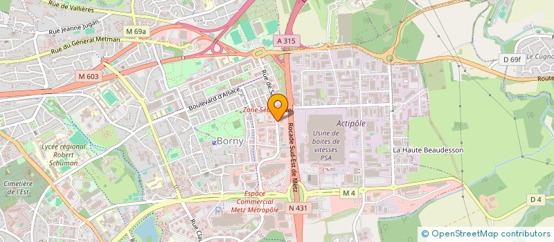 localisation de l'entreprise DINING HOUSE  METZ