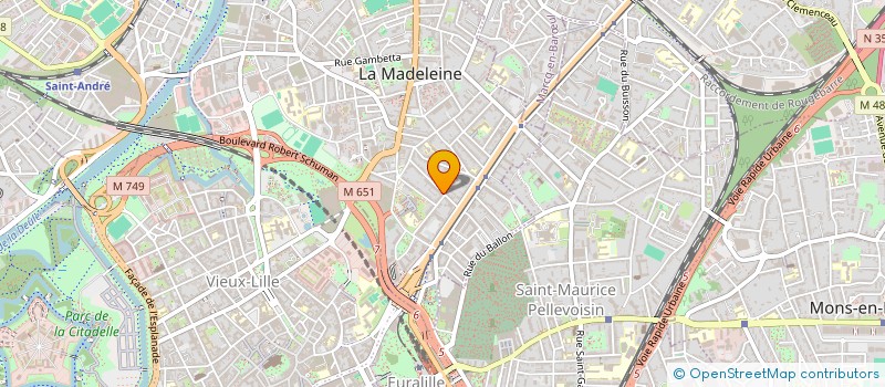 localisation de l'entreprise DINIS CONSEIL à LA MADELEINE