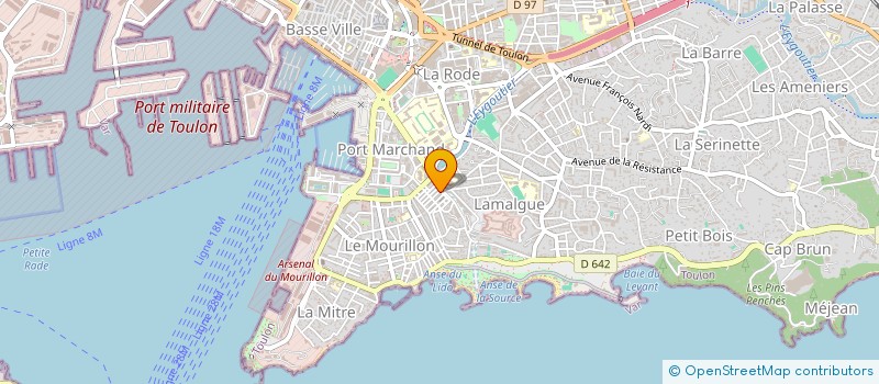 localisation de l'entreprise DINNER@HOME  TOULON