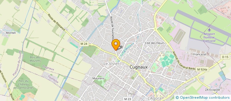 localisation de l'entreprise DINO CHAUSSURES à CUGNAUX