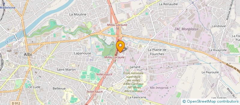 localisation de l'entreprise DINO ROSTAND à ALBI