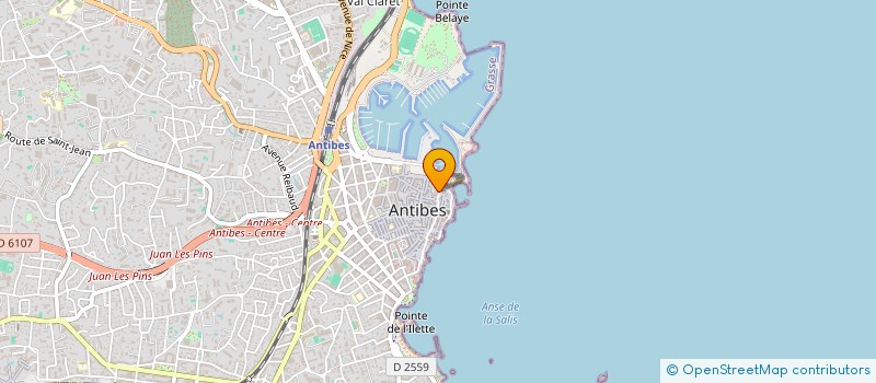 localisation de l'entreprise DINO'S à ANTIBES