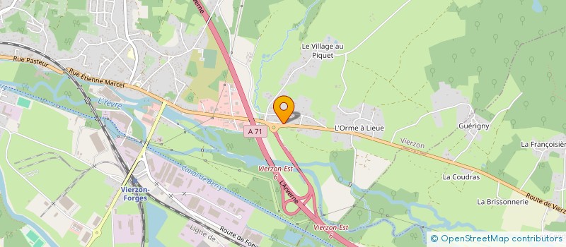 localisation de l'entreprise DINOLAND PARC  VIERZON