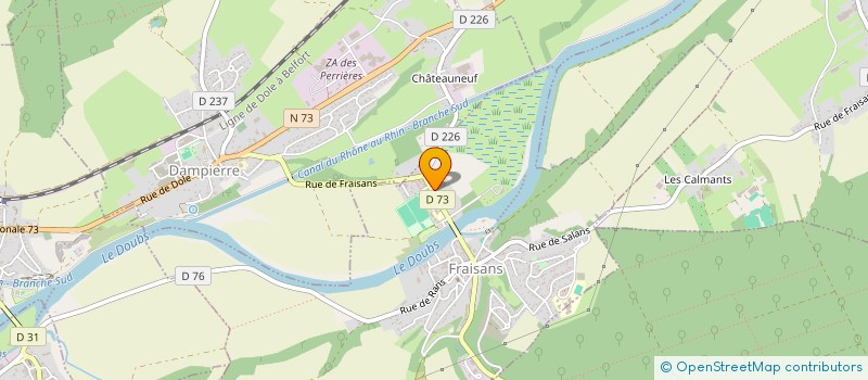 localisation de l'entreprise DINOMA - PALETTES à FRAISANS