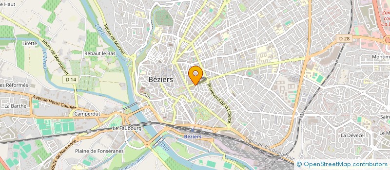 localisation de l'entreprise DINORAMA  BEZIERS