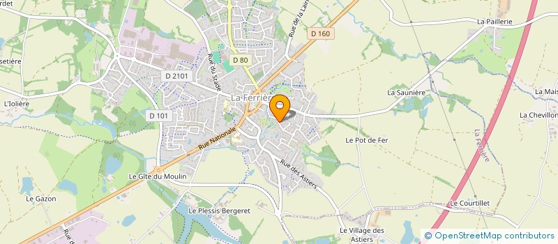 localisation de l'entreprise DINOUX à LA FERRIERE