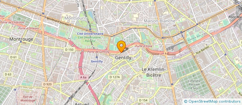 localisation de l'entreprise DINOVA SA à GENTILLY