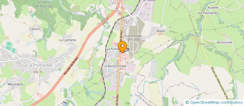 localisation de l'entreprise DINTER  LUC-LA-PRIMAUBE