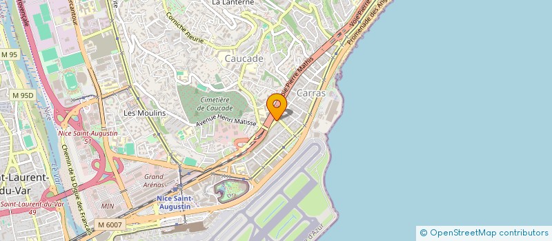 localisation de l'entreprise DINU INGENIERIE à NICE