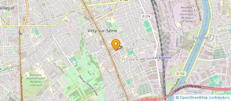 localisation de l'entreprise DIOBEL TRANSPORT  VITRY-SUR-SEINE