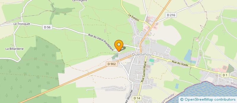 localisation de l'entreprise DIOCESAINE DE COUTANCES  QUETTEHOU