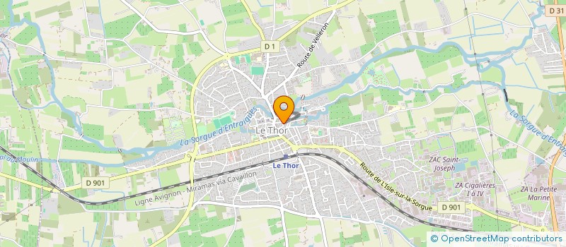 localisation de l'entreprise DIOCESAINE MR LE CURE DE LA PAROISSE  LE THOR