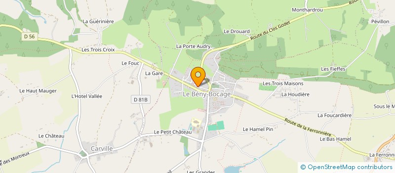 localisation de l'entreprise DIOCESAINE SOLIDARITE PAROISSE ST ORTAIRE EN SOULEUVRE  SOULEUVRE EN BOCAGE