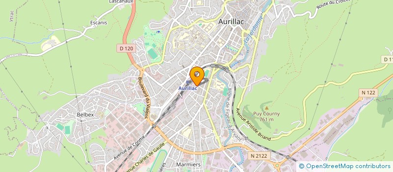 localisation de l'entreprise DIOCESE DE ST FLOUR ENSEIGNEMENT  AURILLAC