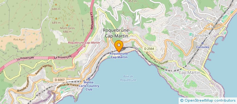 localisation de l'entreprise DIODATO 4 E à ROQUEBRUNE-CAP-MARTIN
