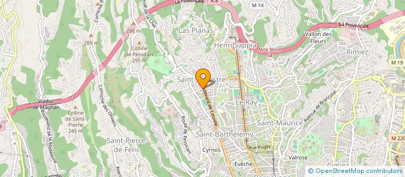 localisation de l'entreprise DIODORO INDIVISION  NICE